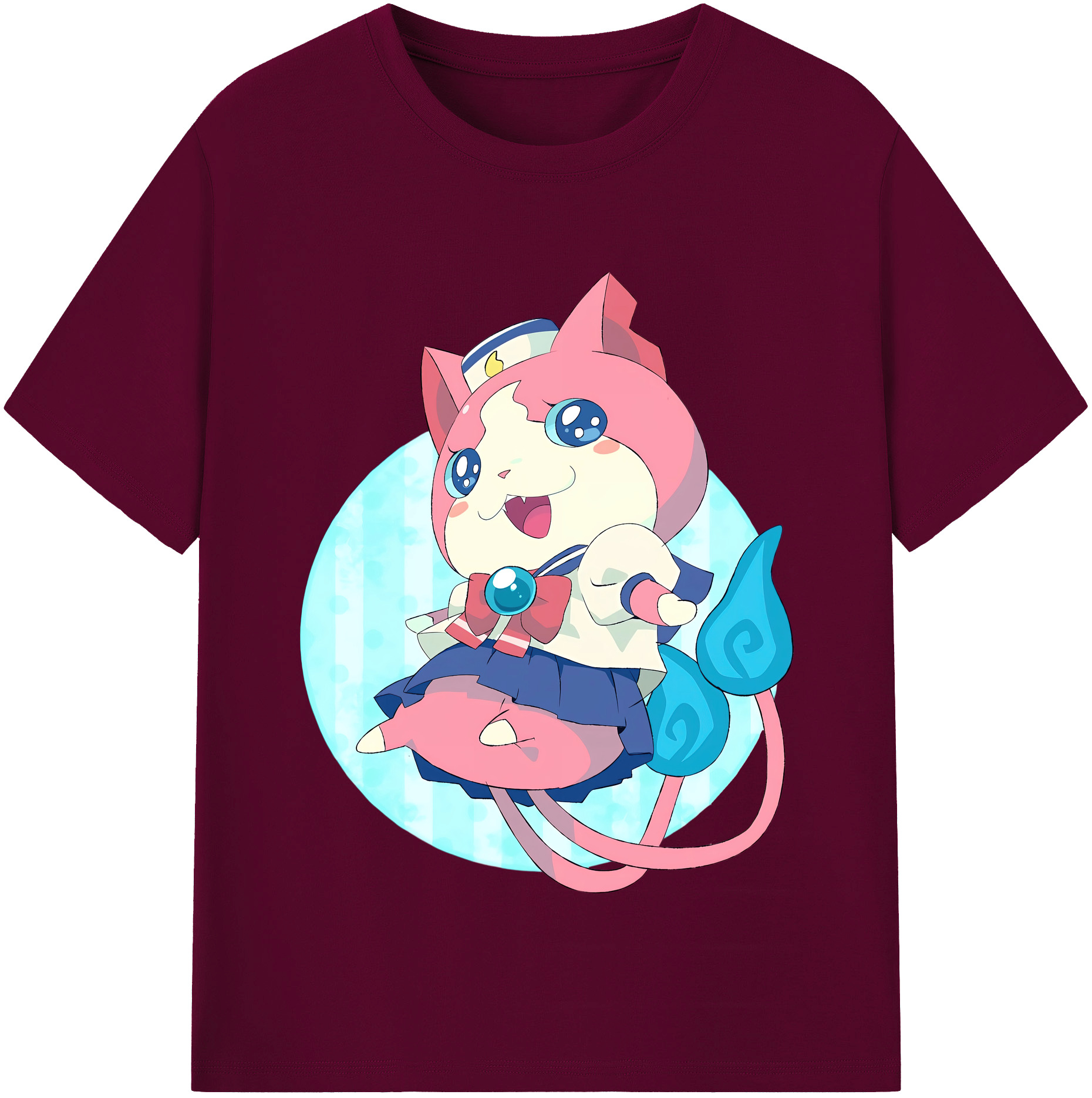 （画像用） 妖怪ウォッチ Yo-kai Watch レディースカジュアルプリントTシャツ（綿100％）